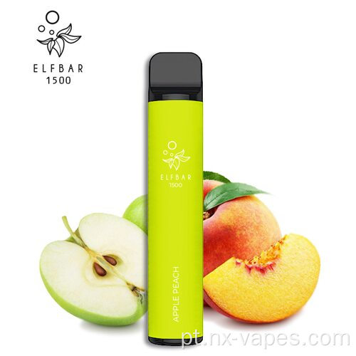 Barra de elfo vape descartável 1500PUFFs por atacado